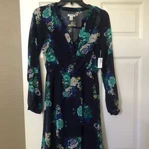 NWT Old Navy Sheer Floral Print Dress Size XS
